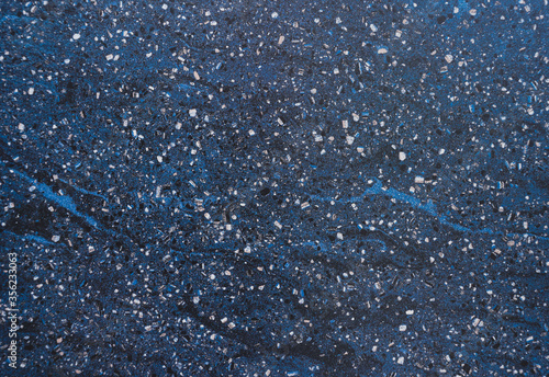 Wallpaper Mural Dark Terrazzo texture. Polished concrete floor and wall pattern. Color surface marble and granite stone, material for decoration. Pattern of mosaic floor with natural stones, granite, marble, quartz.  Torontodigital.ca