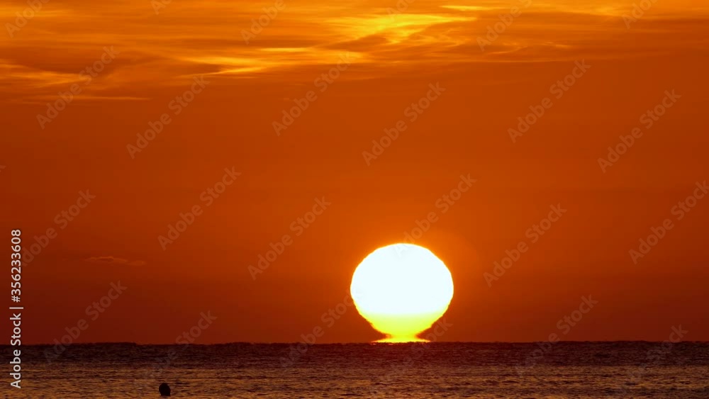 WS Sunrise over sea / Alcudia, Majorca, Spain WS Sunrise over sea / Alcudia, Majorca, Spain