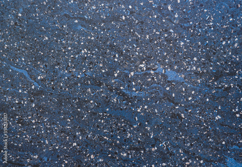 Wallpaper Mural Dark Terrazzo texture. Polished concrete floor and wall pattern. Color surface marble and granite stone, material for decoration. Pattern of mosaic floor with natural stones, granite, marble, quartz.  Torontodigital.ca