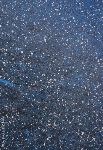 Wallpaper Mural Dark Terrazzo texture. Polished concrete floor and wall pattern. Color surface marble and granite stone, material for decoration. Pattern of mosaic floor with natural stones, granite, marble, quartz.  Torontodigital.ca