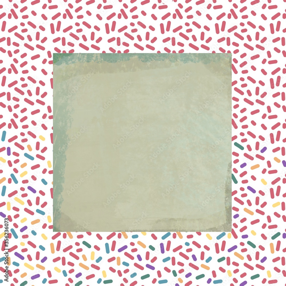 Obraz premium Ood grungy green paper frame 