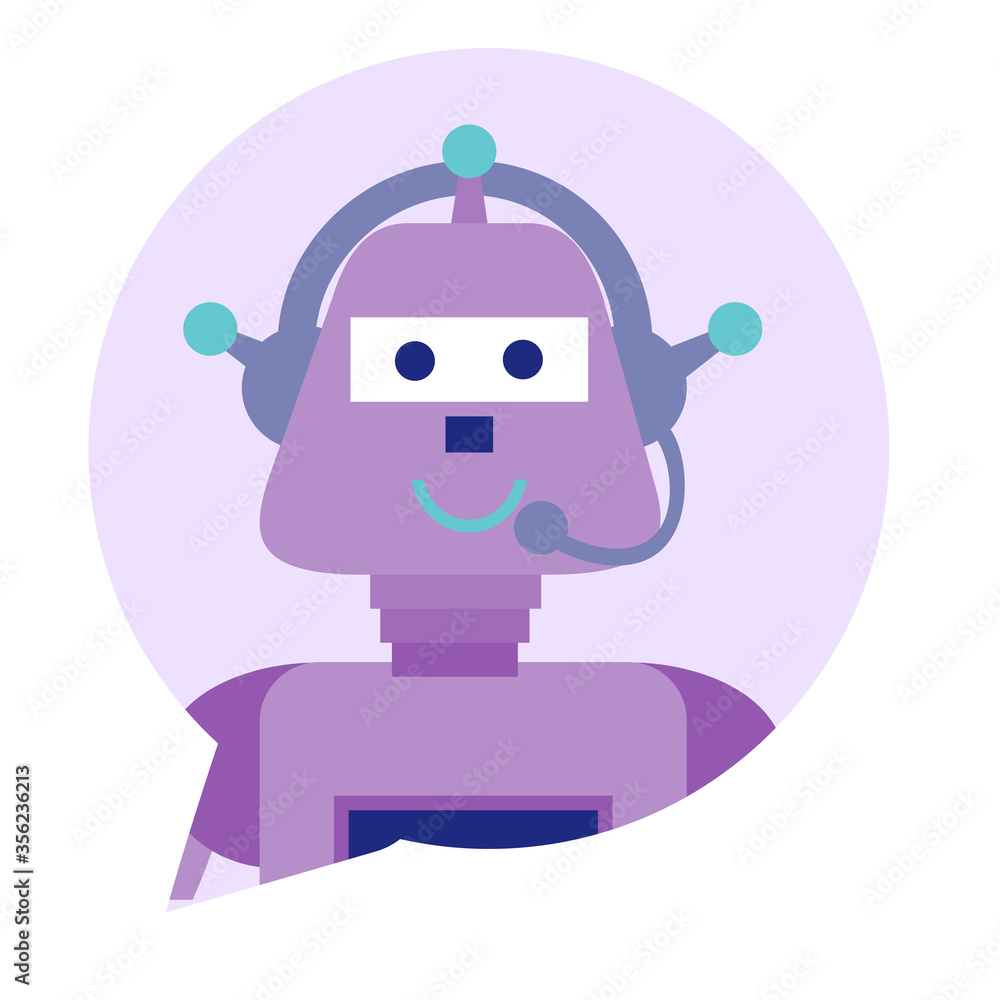 Infographic flat design concept of Chat Bot, Robots, Virtual Assistance. Modern thin line icon concept. Infographic flat design concept of Chat Bot, Robots, Virtual Assistance. Modern thin line icon concept.