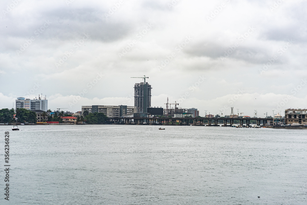 The view of the Lagos Lagoon