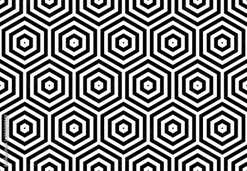Seamless hexagons pattern. Geometric texture.