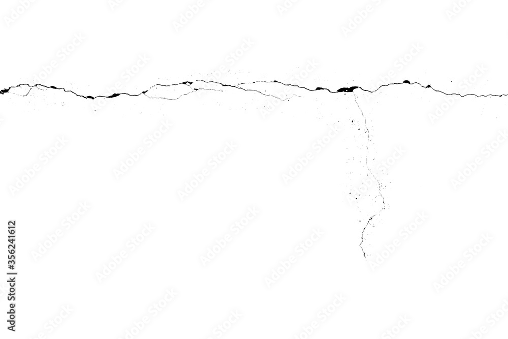Single horizontal crack grunge urban background with rough surface. Dust overlay distress grained texture. One color graphic resource.