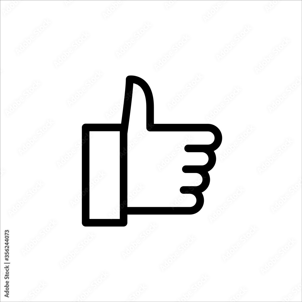 Okay, like hand line flat vector icon for mobile application, button and website design. Illustration isolated on white background. EPS 10 design, logo, app, infographic, Okay, like hand line flat vector icon for mobile application, button and website design. Illustration isolated on white background. EPS 10 design, logo, app, infographic,