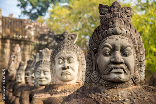 Ruins of Banyon Temple, Angkor Wat complex, Siem Reap, Cambodia.