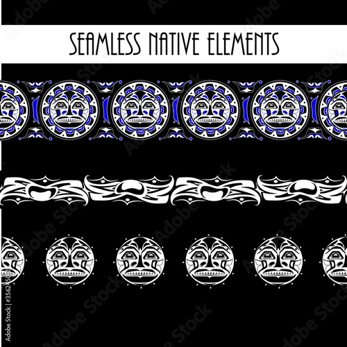 abstract background native north american set