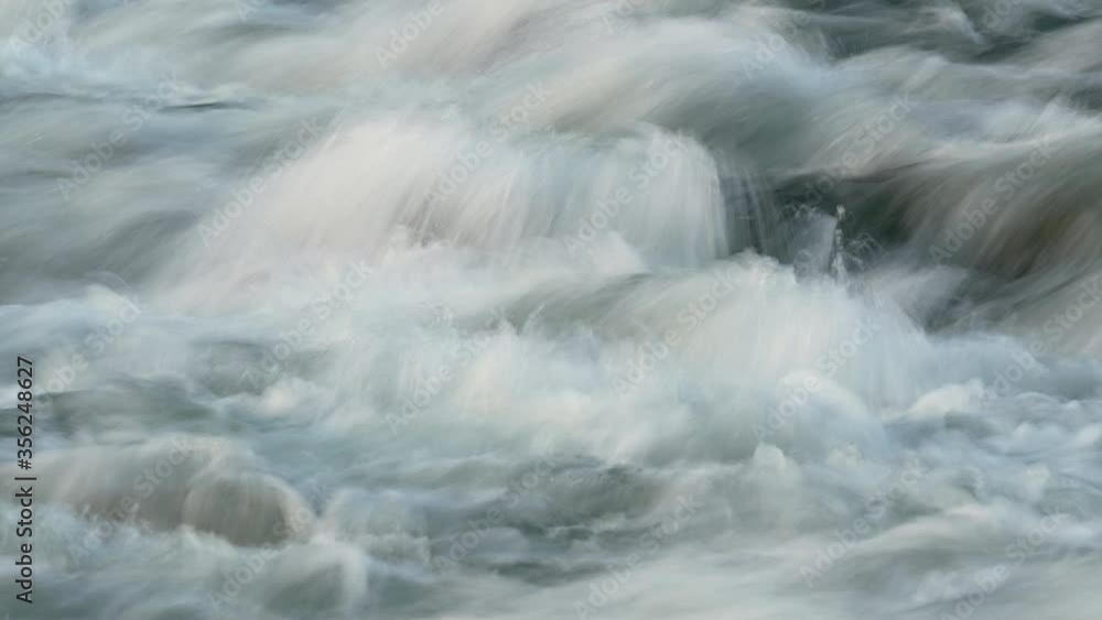 Abstract timelapse video - long exposure shots of water flowing in river over rocks Abstract timelapse video - long exposure shots of water flowing in river over rocks