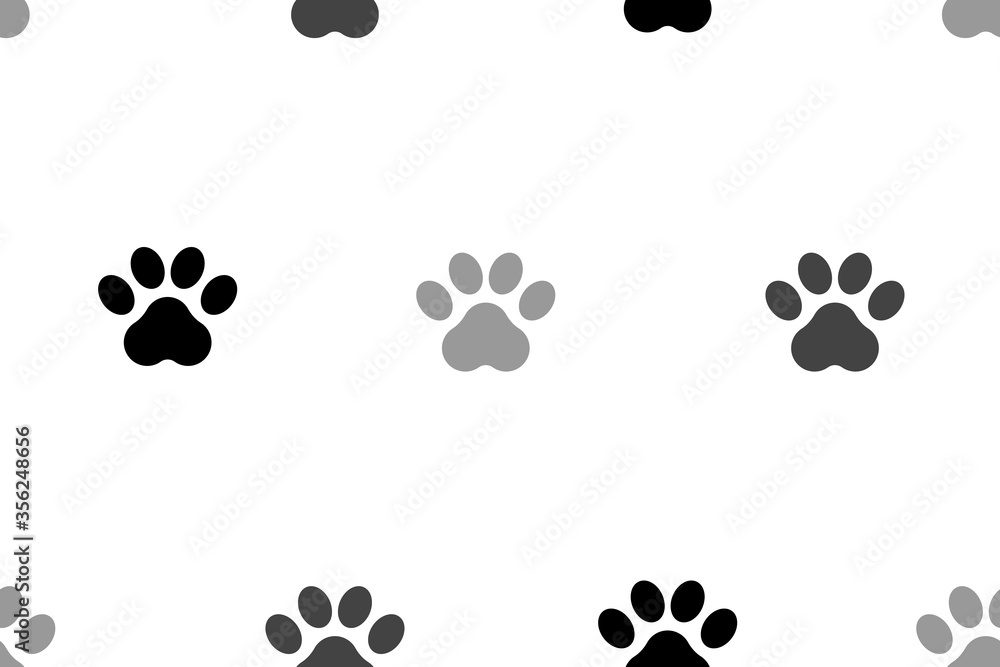 Paw Print. Vector pattern. Paw Print. Vector pattern.