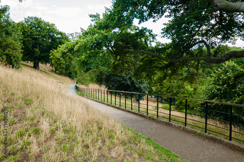 Greenwich, London, England, UK - 30 July 2015: View of Greenwich Park, London