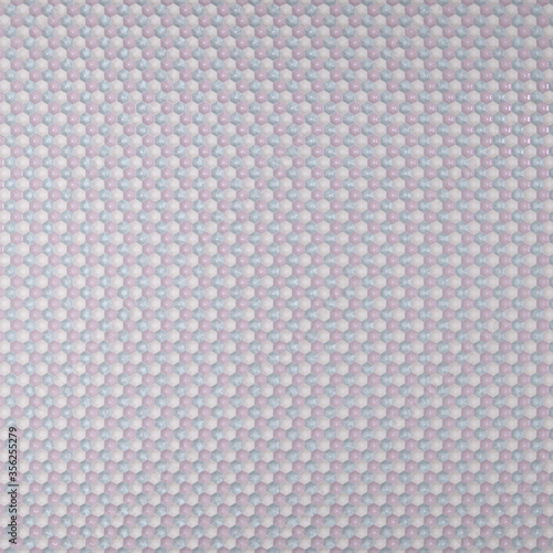 Fragment light ceramic tiles for wall and floor decoration. Texture for use in graphic and architectural project. Pattern of ceramic tiles of hexagon shape for background. 3D illustration.