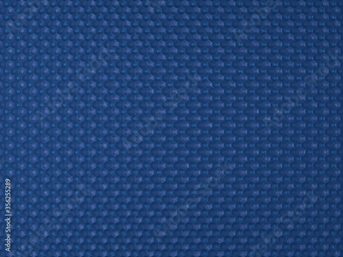 Fragment blue ceramic tiles for wall and floor decoration. Texture for use in graphic and architectural project. Pattern of ceramic tiles of hexagon shape for background. 3D illustration.