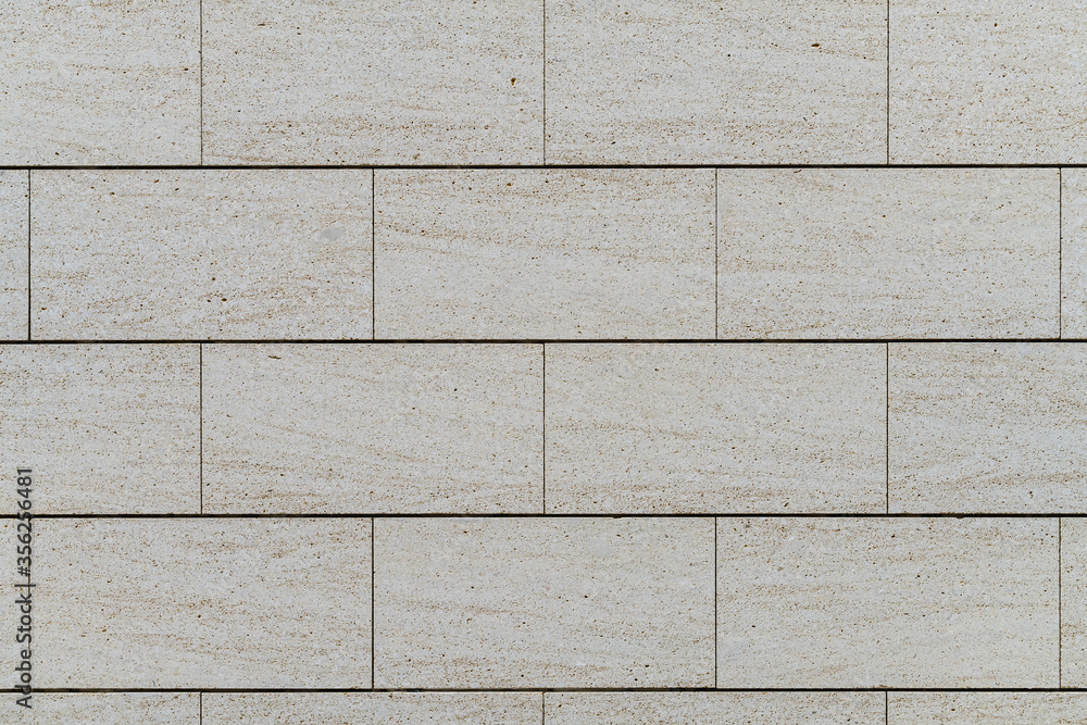 Naklejka premium Wall of Travertine marble blocks