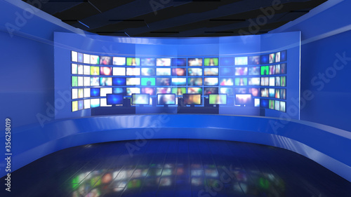 News Broadcast - Newsroom Background Plate	
 photo