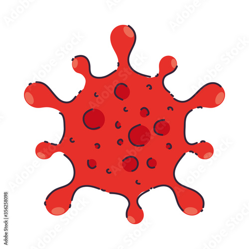Covid 19 virus design of 2019 ncov cov coronavirus infection and corona theme Vector illustration