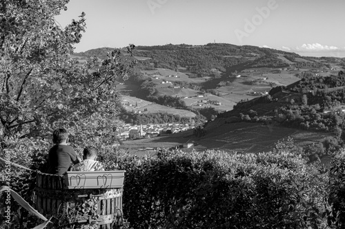 Summertime at the sea and the mountains 