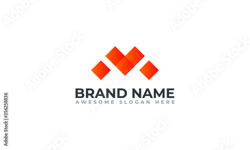 Free Download M modern letter logo design | M logo | M logo design template - GFXLoad