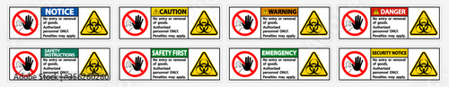 Quarantine Holding Area Sign Isolate On White Background,Vector Illustration EPS.10