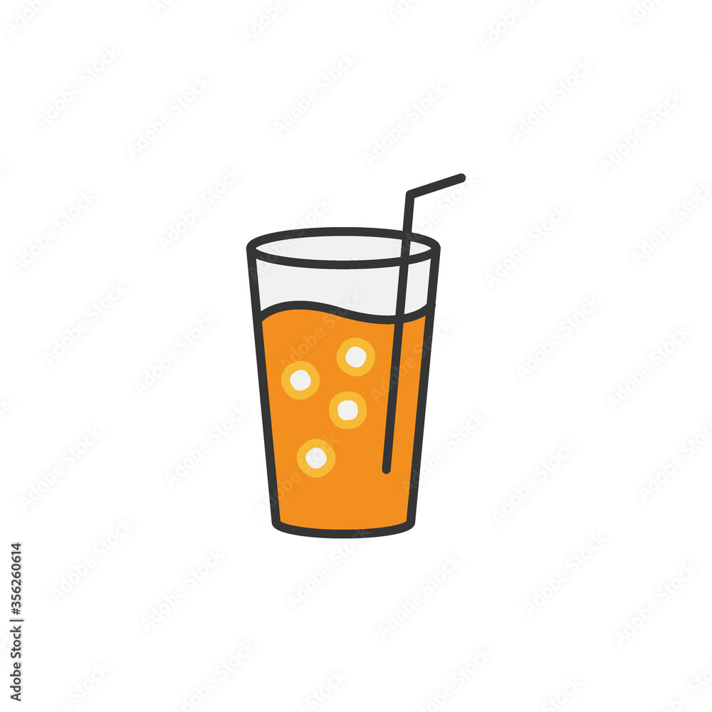 Orange juice icon vector illustration Orange juice icon vector illustration