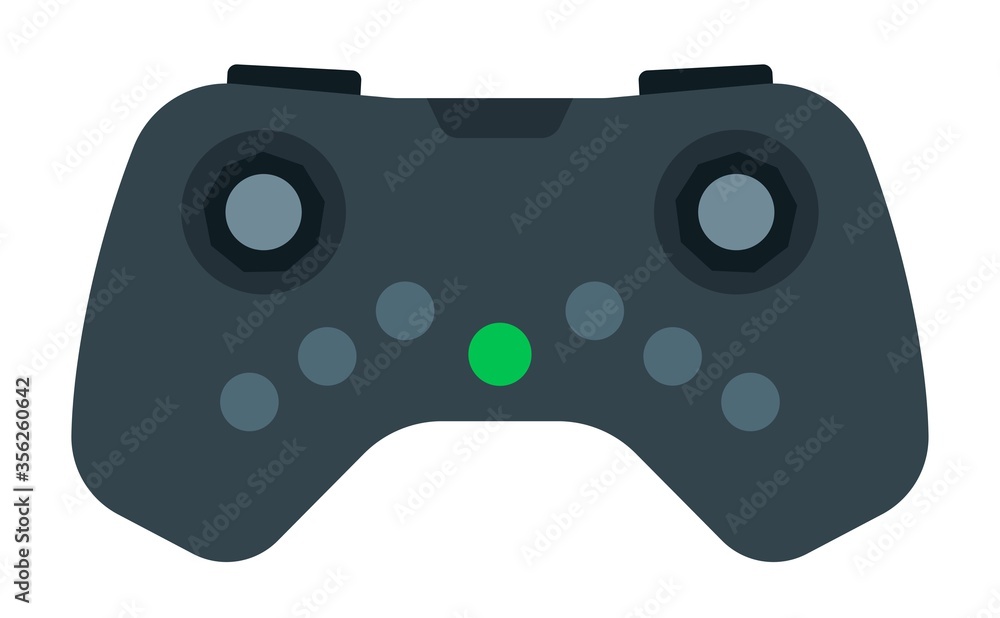 Video game controller vector icon flat isolated Video game controller vector icon flat isolated