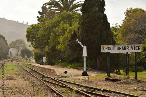 Old Groot Brakrivier Train Stop Platform, Mossel Bay, South Africa photo