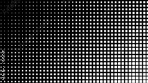Abstract background with black squares. Pop-art pattern. Halftone vector illustration.