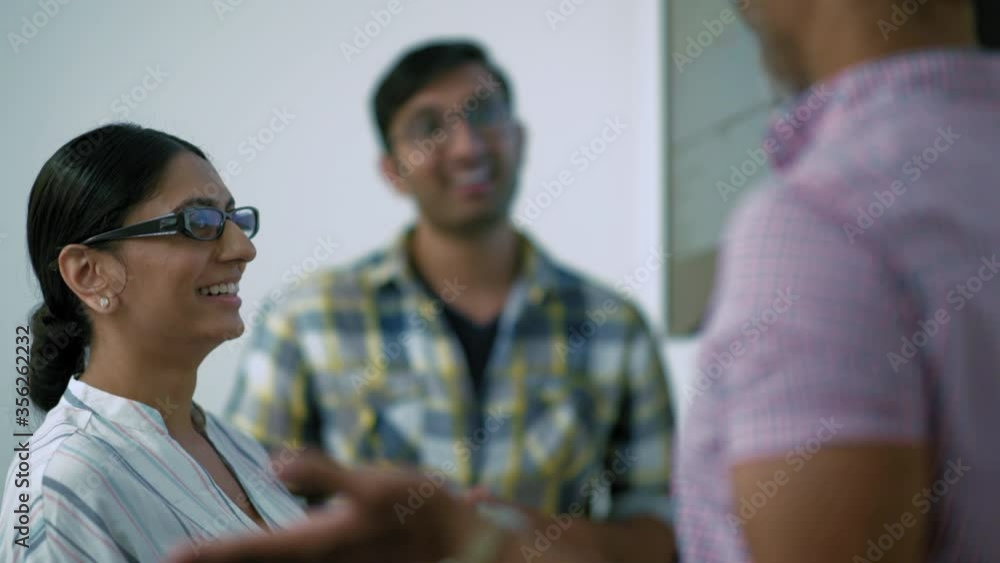 Business people talking in office