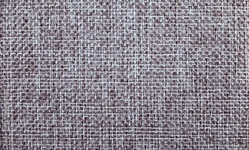 Gray linen fabric, plain weaving, texture Gray linen fabric, plain weaving, texture