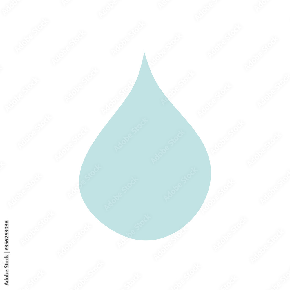 water drop icon, flat style water drop icon, flat style