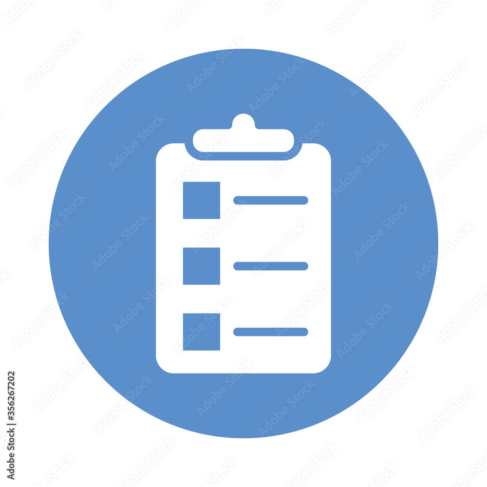 clipboard checklist block style icon clipboard checklist block style icon