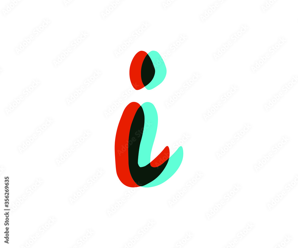 abstract logo design of letter I. abstract logo design of letter I.