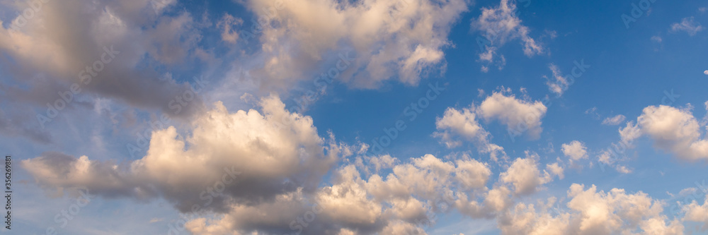 Clouds and blue sky background. Blue sky background with clouds. Beautiful clouds with blue sky background. Nature weather, cloud blue sky and sun.