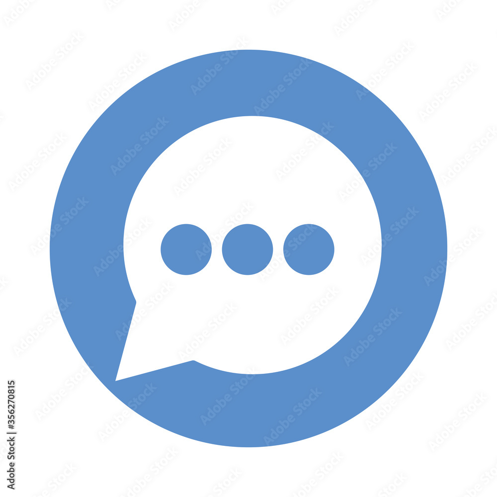 speech bubble block style icon speech bubble block style icon
