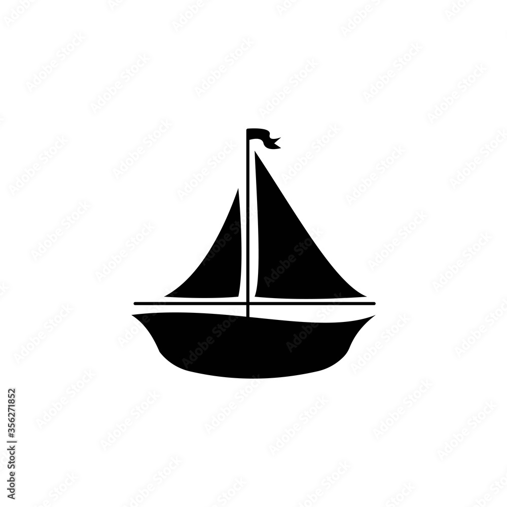 Obraz premium sailboat logo