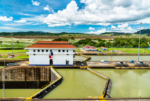 Miraflores Locks on the Panama Canal photo