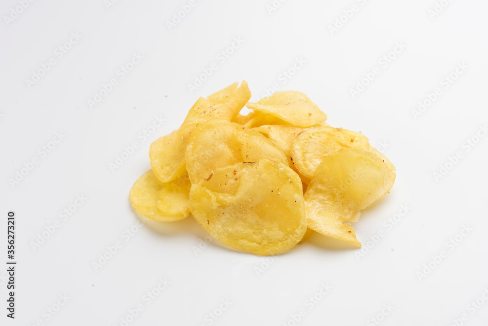 potato chips fries on white background portion os fries potato potato chips fries on white background portion os fries potato