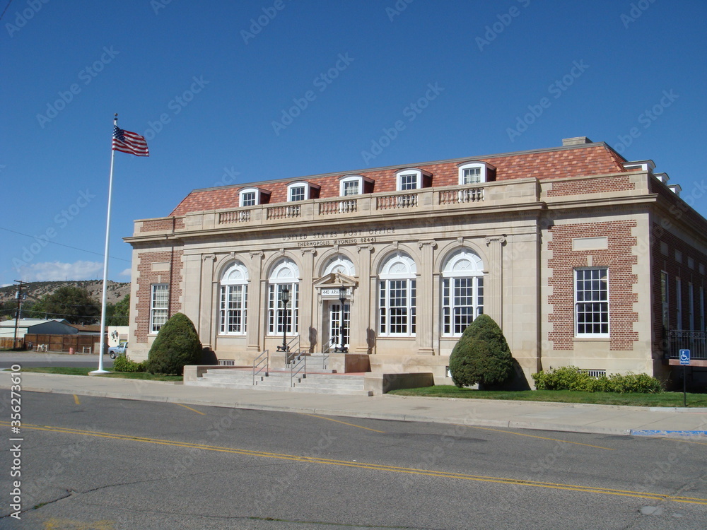 Historic Thermopolis Wyoming Post Office built in 1933