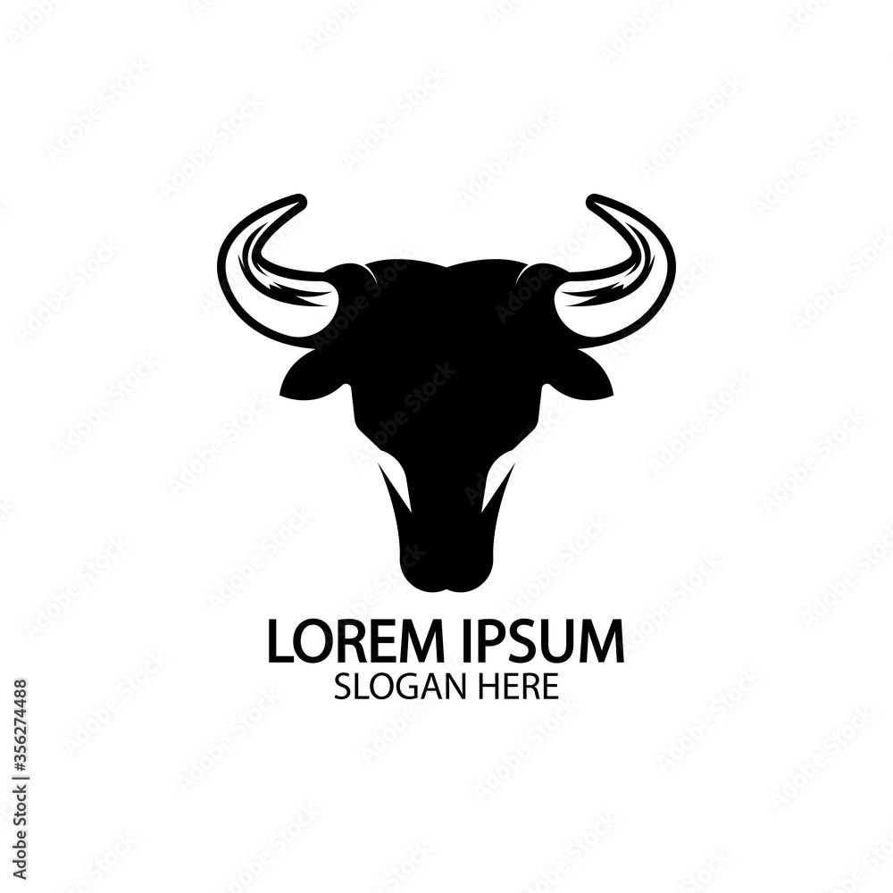 Bull horn logo and symbol template icons app Bull horn logo and symbol template icons app
