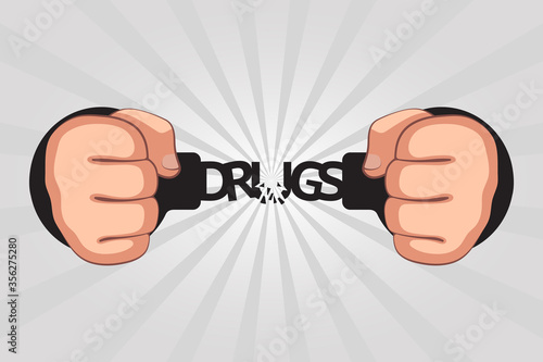Concept of getting rid of drug addiction
