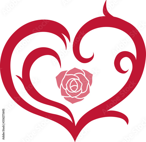 ハート（薔薇）
