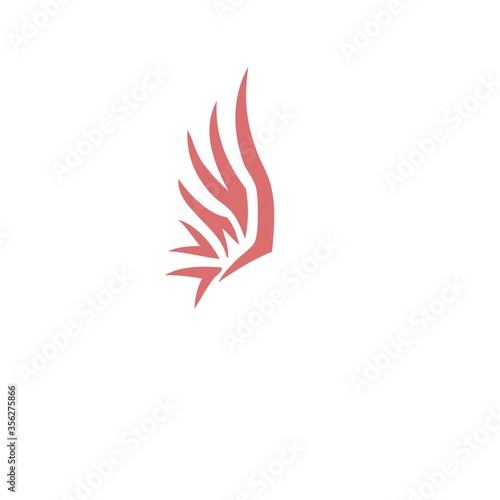 Abstract Birds Wing fly logo, symbol and icon. Isolated on a white background.