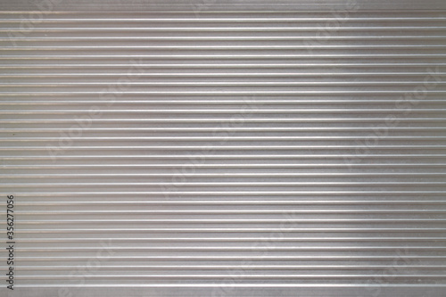 Aluminum that has been manufactured to the surface With straight stripes For strength For as background