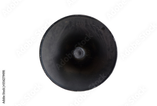 Isolaed old horn speaker with clipping paths.