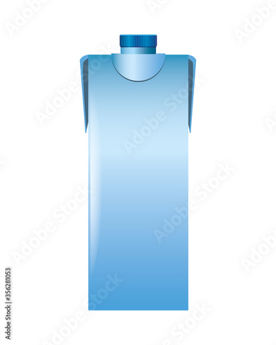 bottle product with metalic blue color