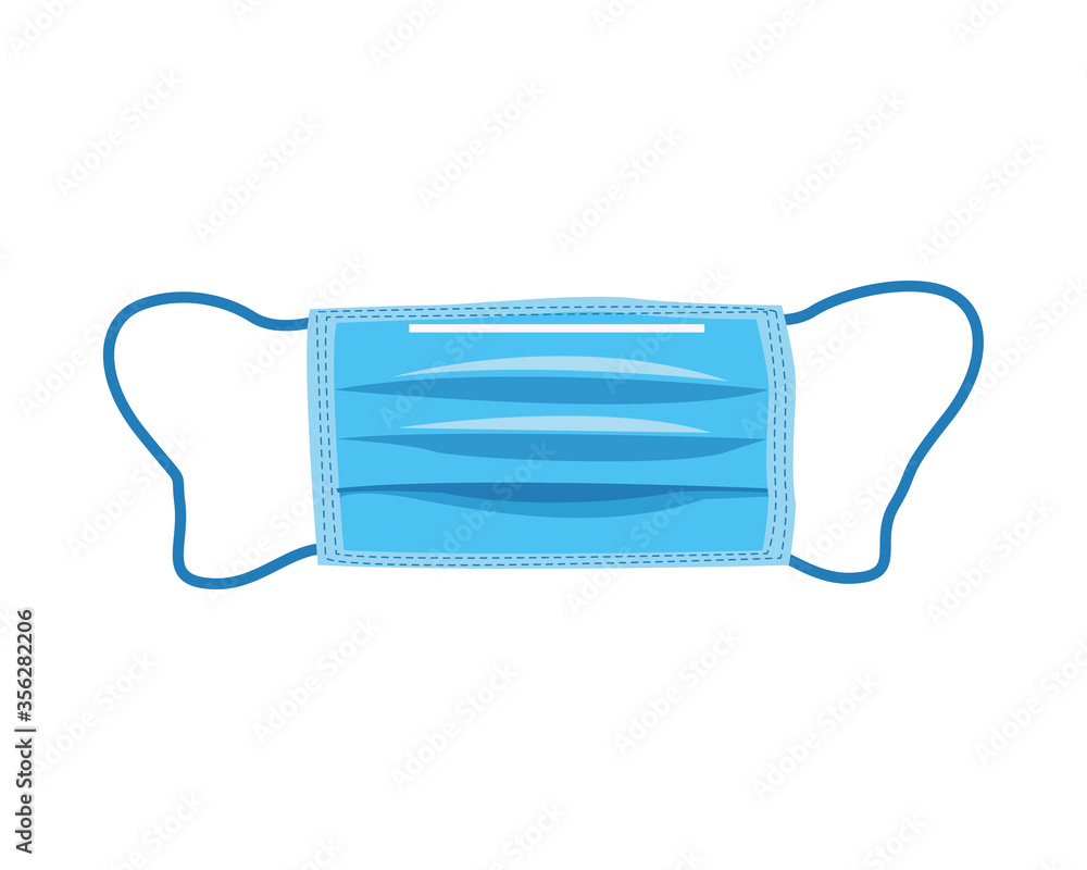 blue medical mask protection accessory icon blue medical mask protection accessory icon