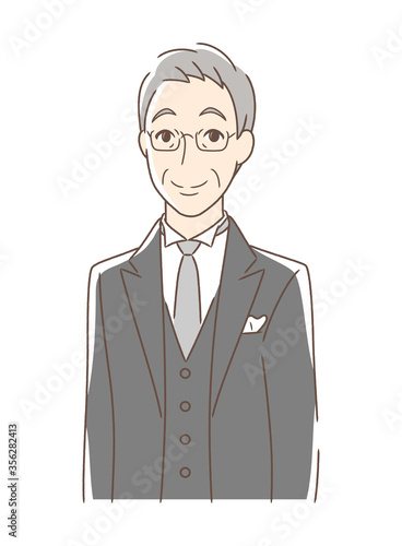笑顔の男性