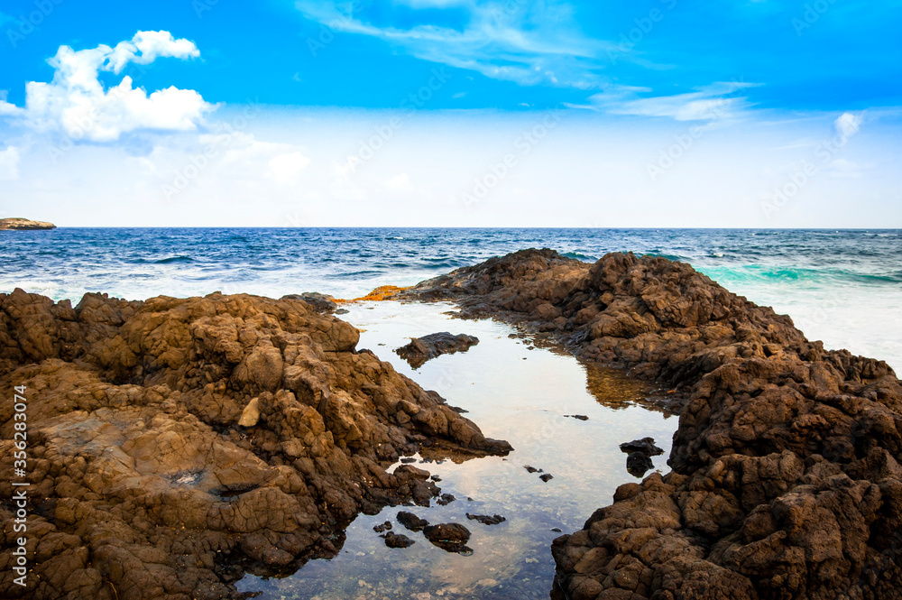 beach and rocks