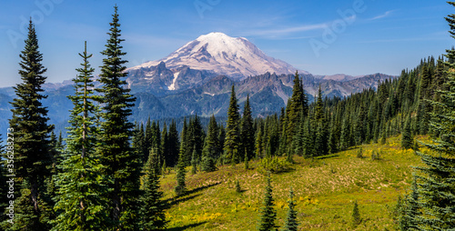 View of Mount Rainier on the Naches Peak Loop Trail photo