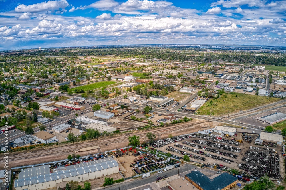 Aerial View of the Denver Suburb of Westminster